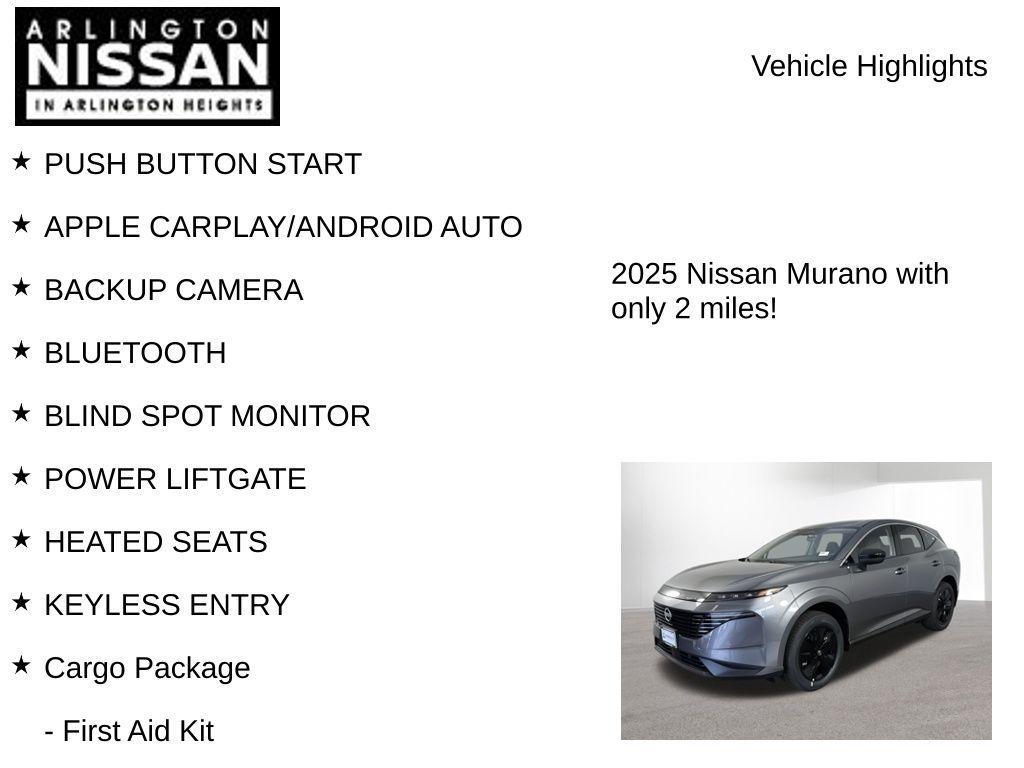 new 2025 Nissan Murano car, priced at $34,031