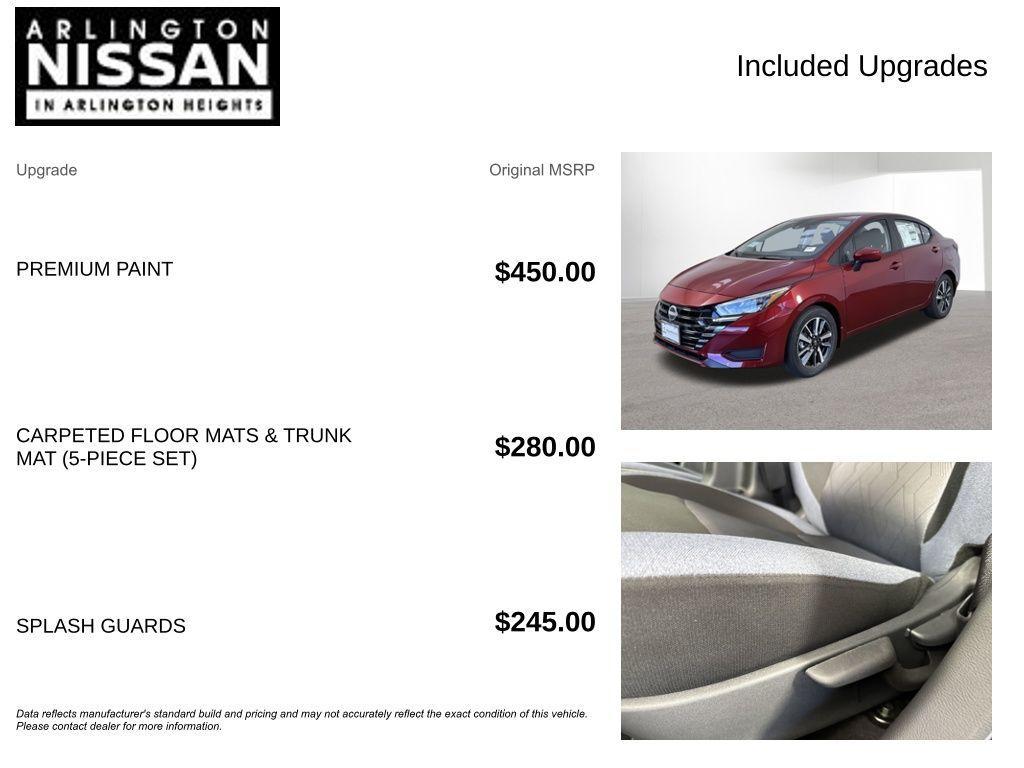 new 2025 Nissan Versa car, priced at $18,435