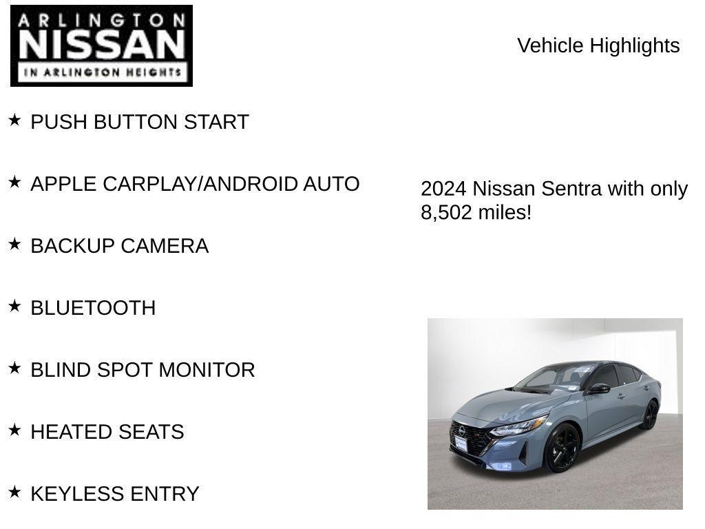 used 2024 Nissan Sentra car, priced at $21,995
