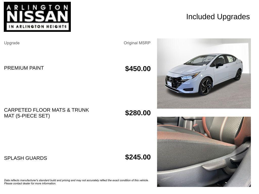 new 2025 Nissan Versa car, priced at $18,197