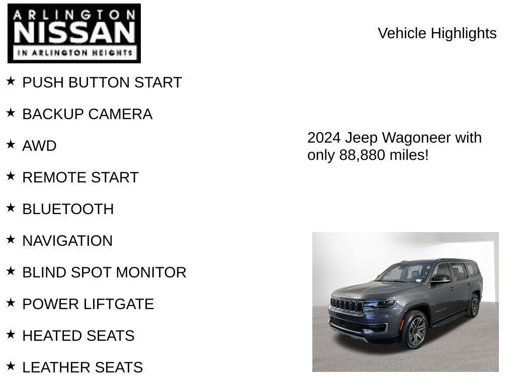 used 2024 Jeep Wagoneer car, priced at $39,500