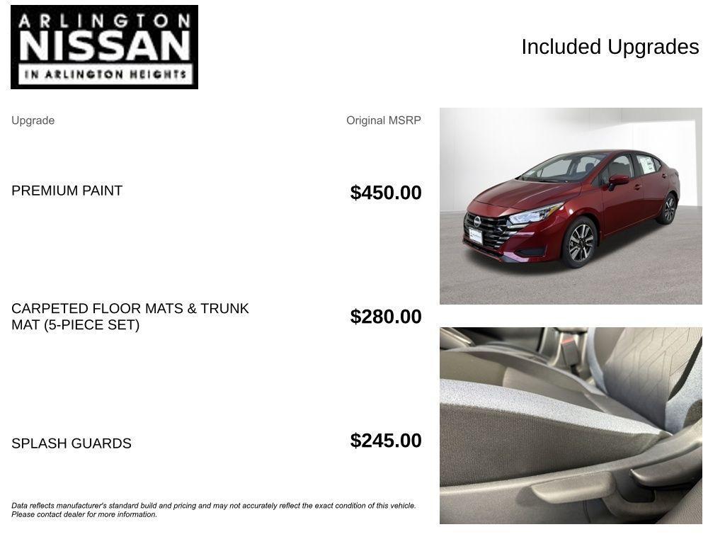 new 2025 Nissan Versa car, priced at $18,380