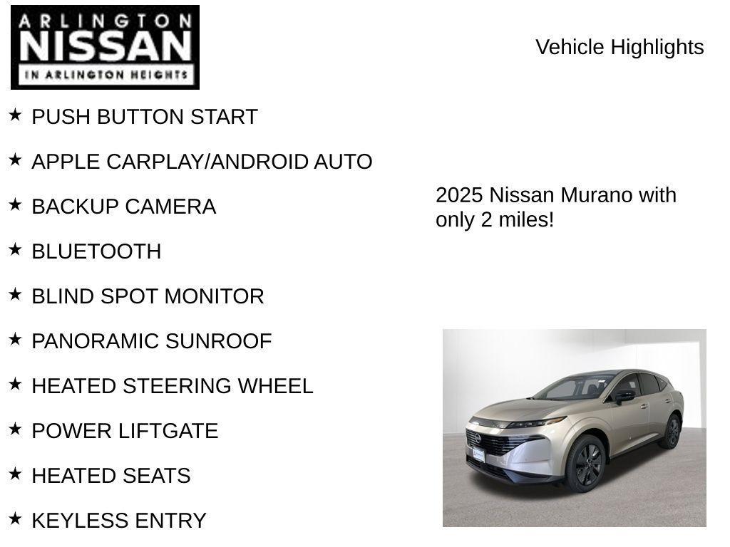 new 2025 Nissan Murano car, priced at $41,372