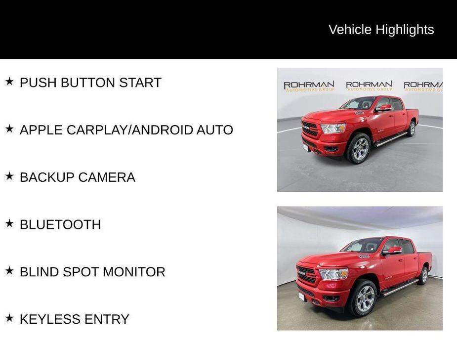 used 2022 Ram 1500 car, priced at $31,526