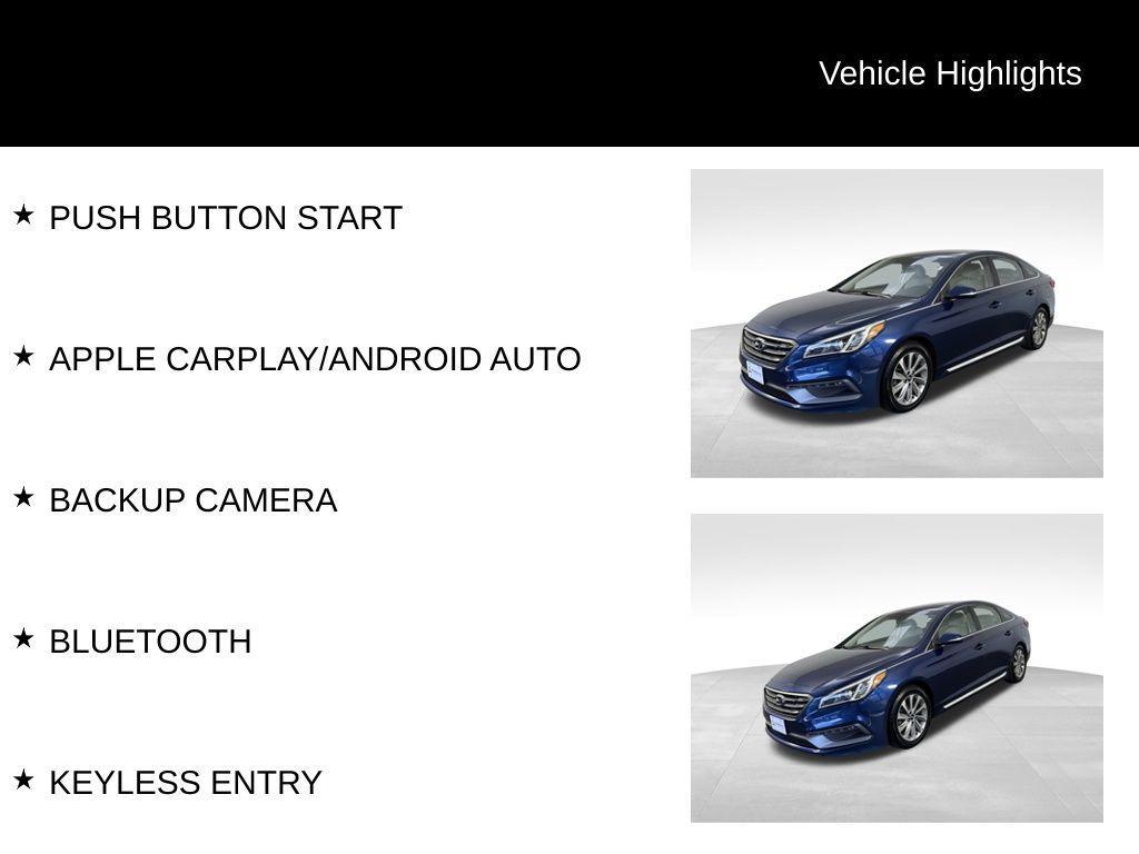 used 2017 Hyundai Sonata car, priced at $14,926
