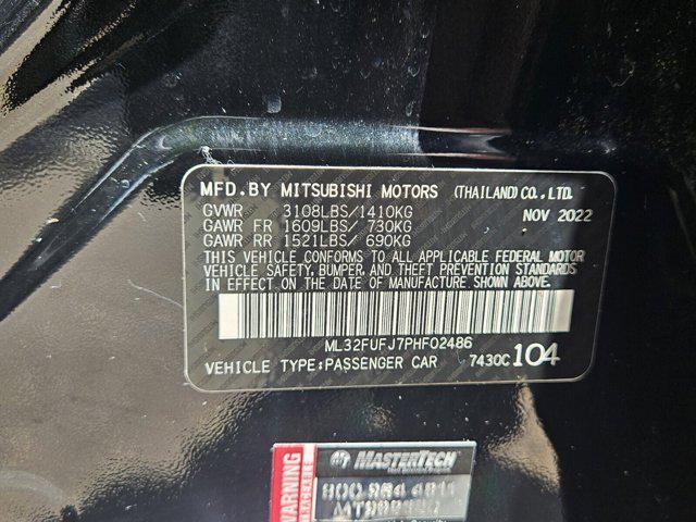 used 2023 Mitsubishi Mirage G4 car, priced at $13,420