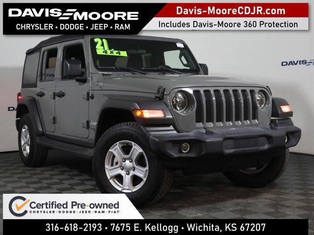 used 2021 Jeep Wrangler Unlimited car, priced at $30,093