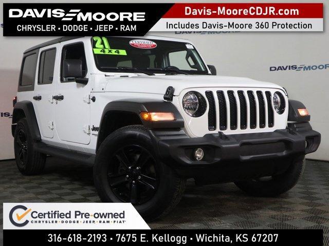 used 2021 Jeep Wrangler Unlimited car, priced at $30,145