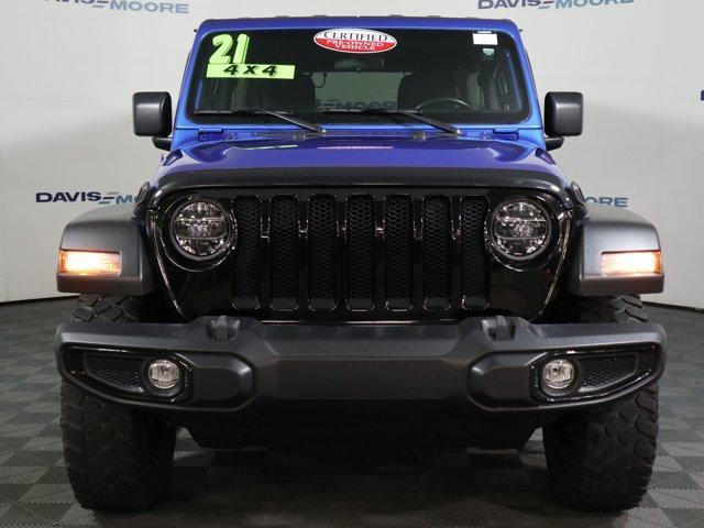 used 2021 Jeep Wrangler Unlimited car, priced at $31,995