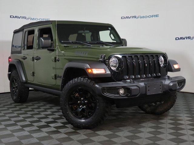 used 2021 Jeep Wrangler Unlimited car, priced at $33,687