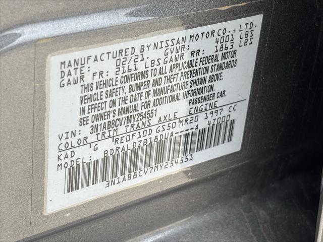 used 2021 Nissan Sentra car, priced at $16,991