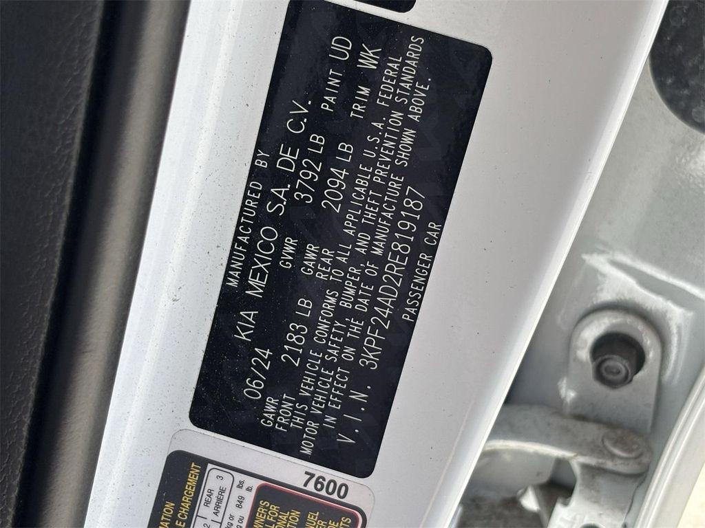 used 2024 Kia Forte car, priced at $17,591