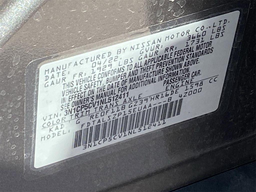used 2022 Nissan Kicks car, priced at $18,995