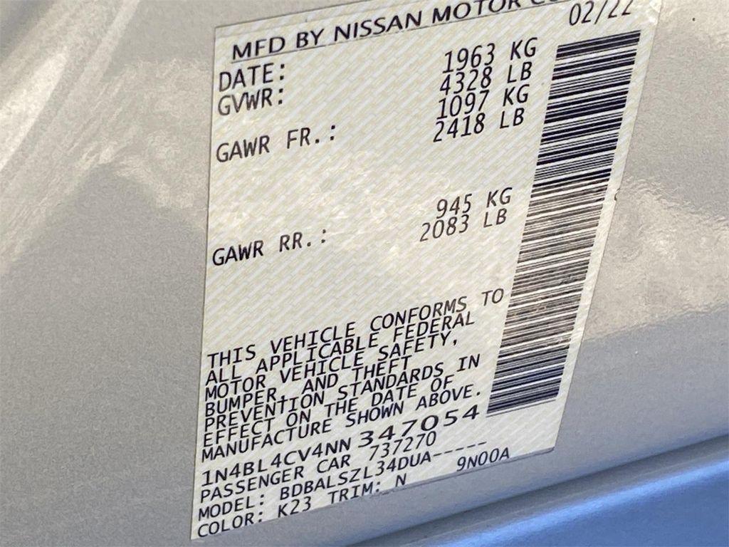 used 2022 Nissan Altima car, priced at $18,991