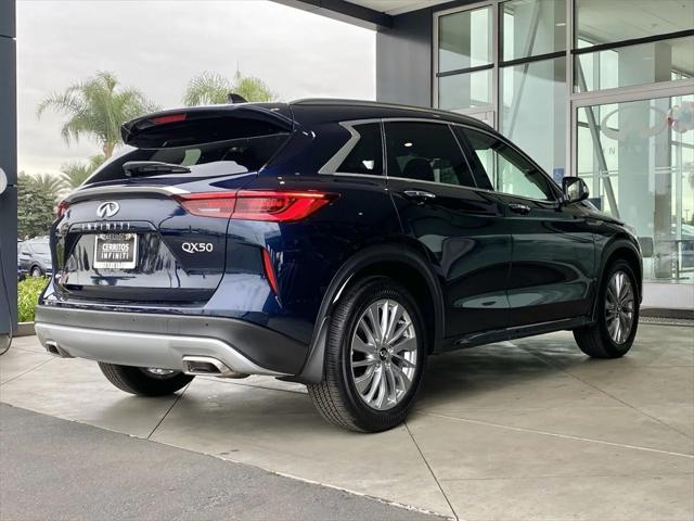 new 2025 INFINITI QX50 car, priced at $47,318