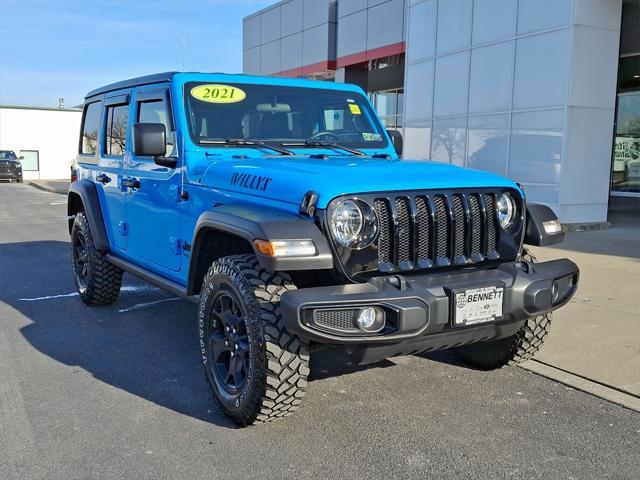 used 2021 Jeep Wrangler Unlimited car, priced at $32,224