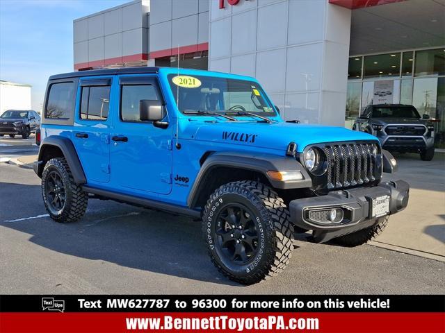 used 2021 Jeep Wrangler Unlimited car, priced at $32,224