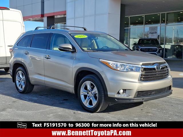 used 2015 Toyota Highlander car, priced at $17,233