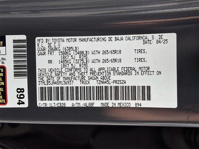 new 2025 Toyota Tacoma car, priced at $56,108