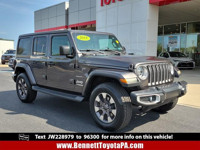 used 2018 Jeep Wrangler Unlimited car, priced at $25,793