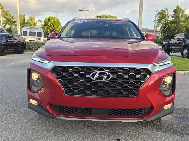 used 2019 Hyundai Santa Fe car, priced at $17,800