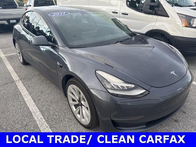 used 2021 Tesla Model 3 car, priced at $18,700