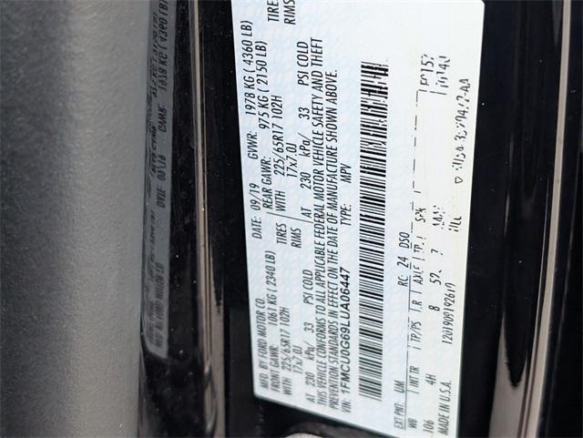 used 2020 Ford Escape car, priced at $10,900
