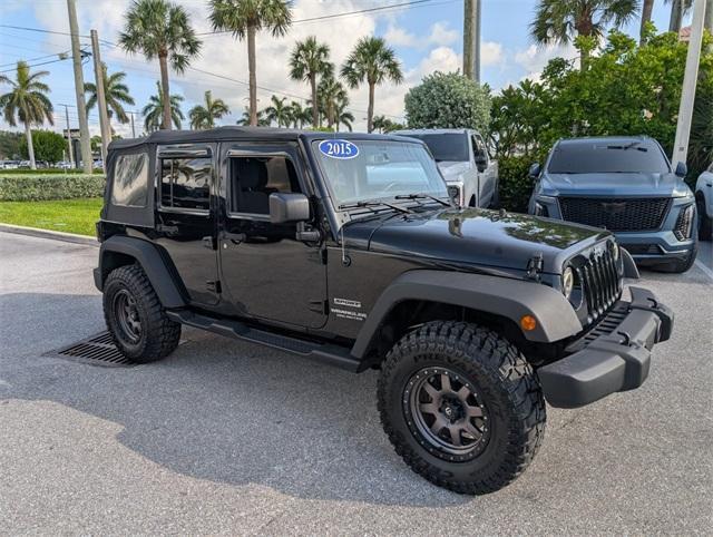 used 2015 Jeep Wrangler Unlimited car, priced at $19,500
