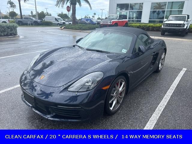 used 2021 Porsche 718 Boxster car, priced at $67,900