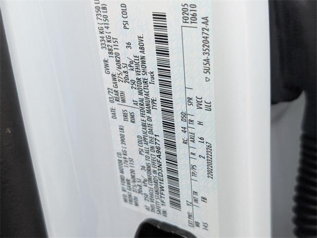 used 2022 Ford F-150 car, priced at $41,700