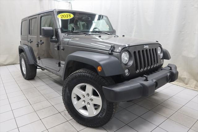 used 2018 Jeep Wrangler JK Unlimited car, priced at $22,522