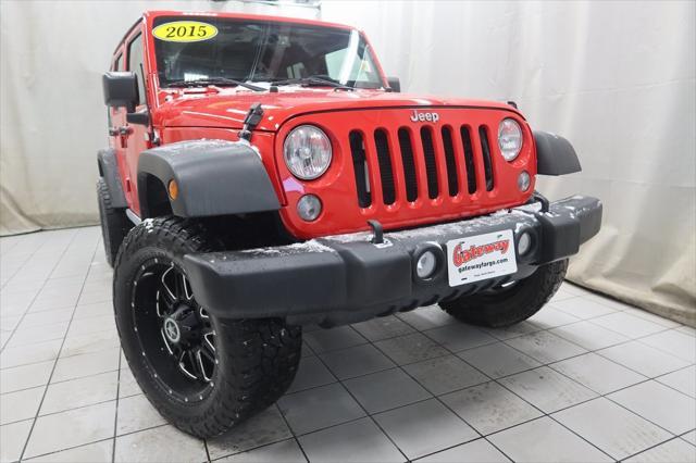 used 2015 Jeep Wrangler Unlimited car, priced at $20,803