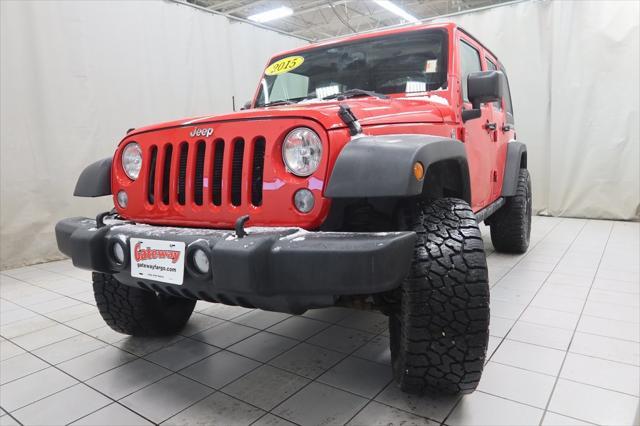 used 2015 Jeep Wrangler Unlimited car, priced at $20,803