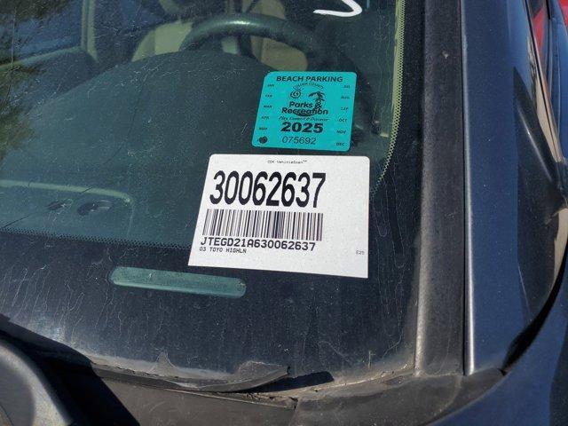 used 2003 Toyota Highlander car