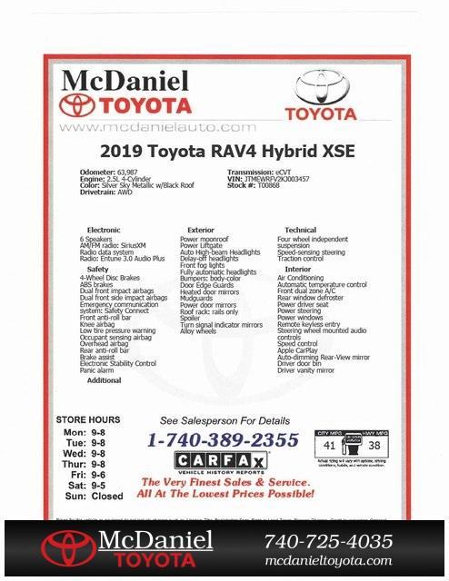 used 2019 Toyota RAV4 Hybrid car, priced at $26,900