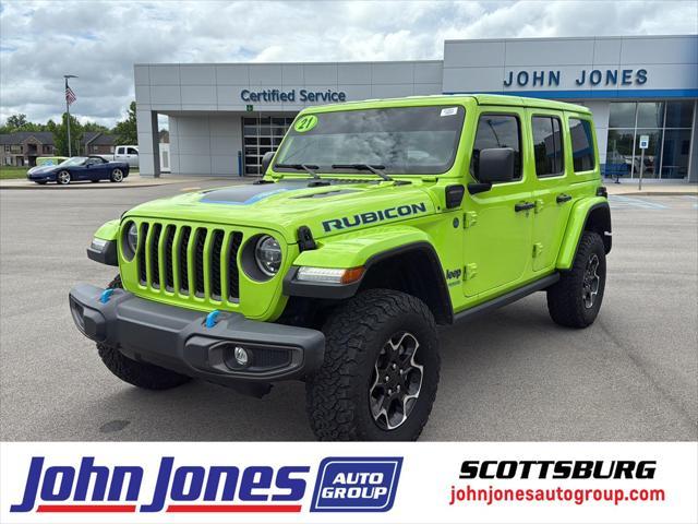 used 2021 Jeep Wrangler Unlimited 4xe car, priced at $34,998