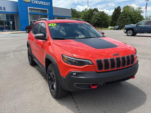 used 2021 Jeep Cherokee car, priced at $26,356