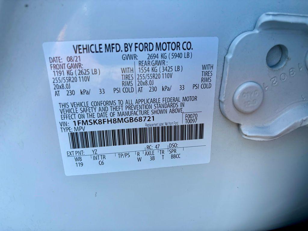 used 2021 Ford Explorer car, priced at $25,241