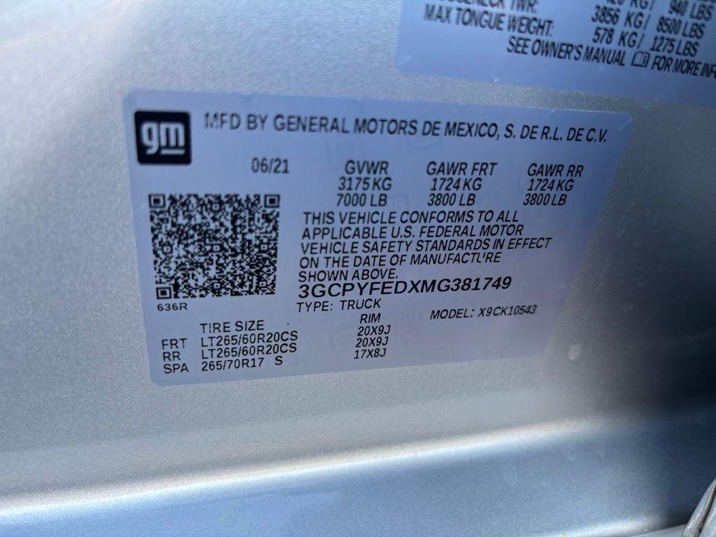 used 2021 Chevrolet Silverado 1500 car, priced at $27,658