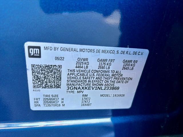 used 2022 Chevrolet Equinox car, priced at $22,239