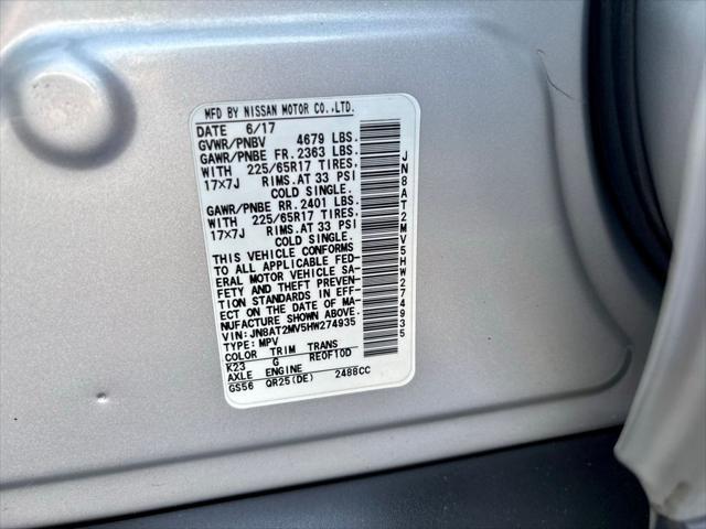 used 2017 Nissan Rogue car, priced at $6,891