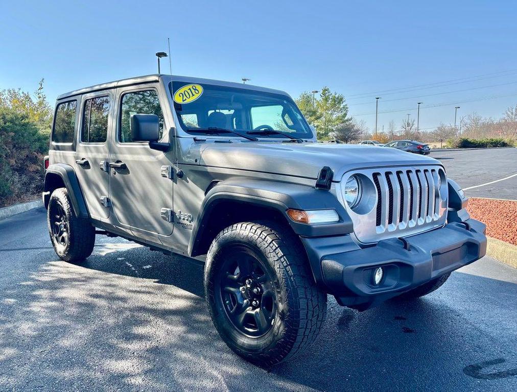 used 2018 Jeep Wrangler Unlimited car, priced at $19,847