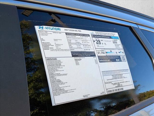 new 2026 Hyundai Tucson car, priced at $32,153