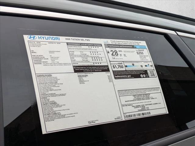 new 2026 Hyundai Tucson car, priced at $32,216