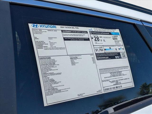 new 2026 Hyundai Tucson car, priced at $32,591