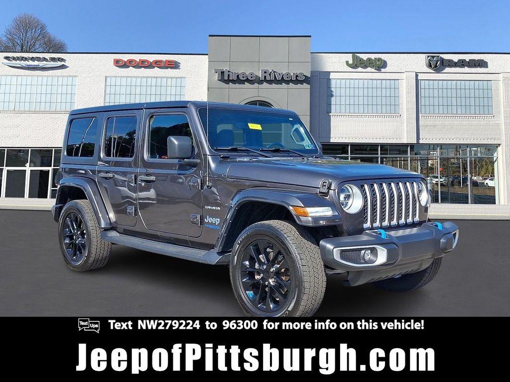 used 2022 Jeep Wrangler Unlimited 4xe car, priced at $36,035