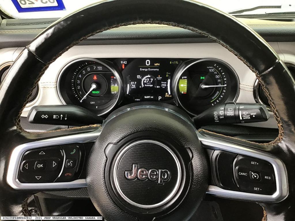 used 2021 Jeep Wrangler Unlimited 4xe car, priced at $38,336