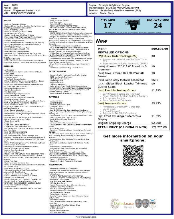 used 2023 Jeep Wagoneer car, priced at $51,235