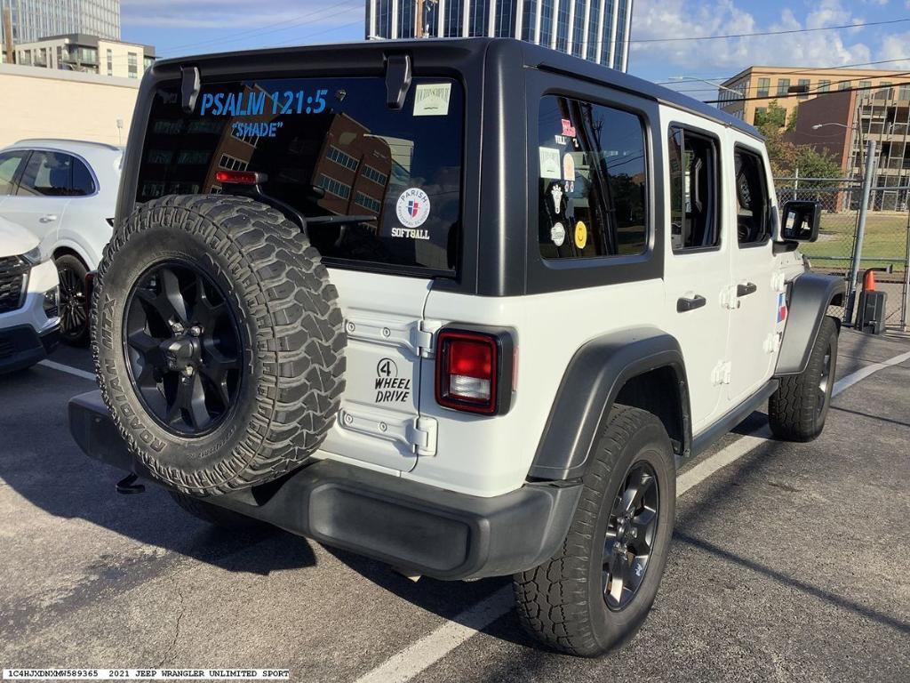 used 2021 Jeep Wrangler Unlimited car, priced at $22,635
