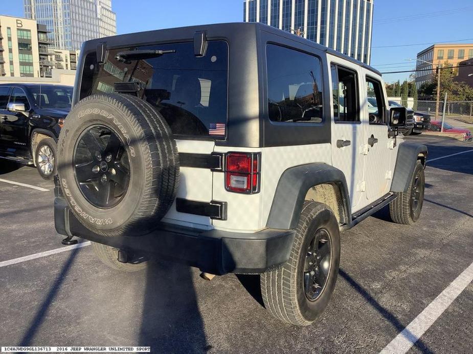 used 2016 Jeep Wrangler Unlimited car, priced at $18,550